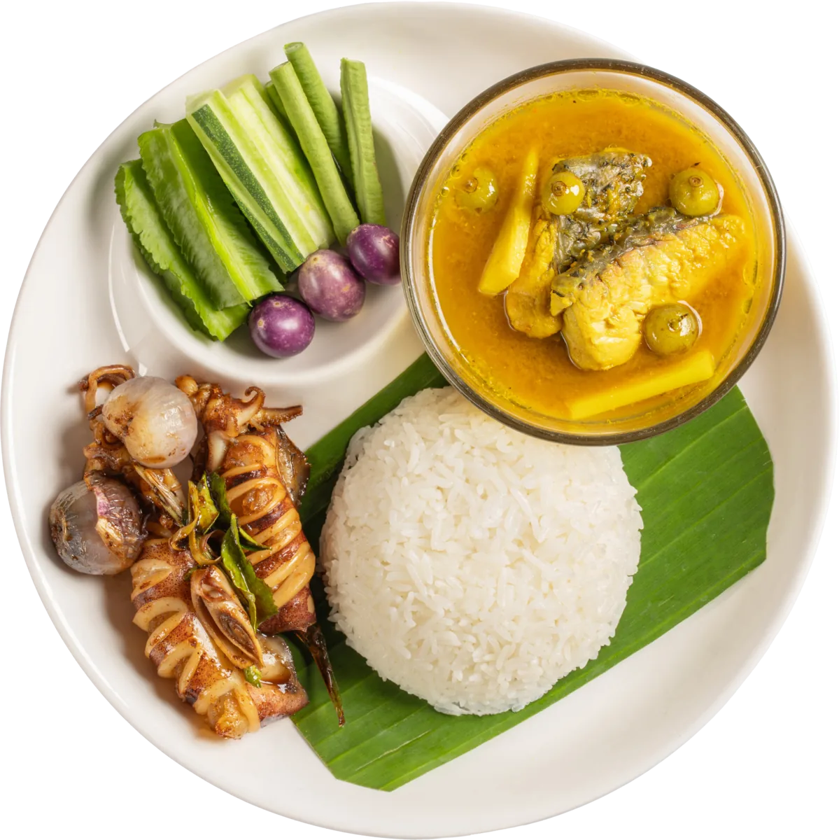 Yellow Curry Seabass set